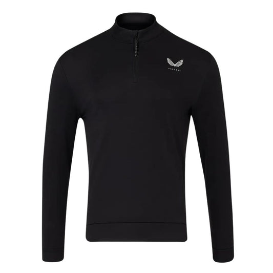 Castore Classic 1/4 Zip Golf Cover Up GMC40686 - 001 Black 001 S
