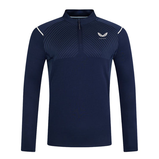 Castore Pinnacle 1/4 Zip Mens Golf Pullover Top 2025 - GME40990-021 Midnight Navy / White 021 M