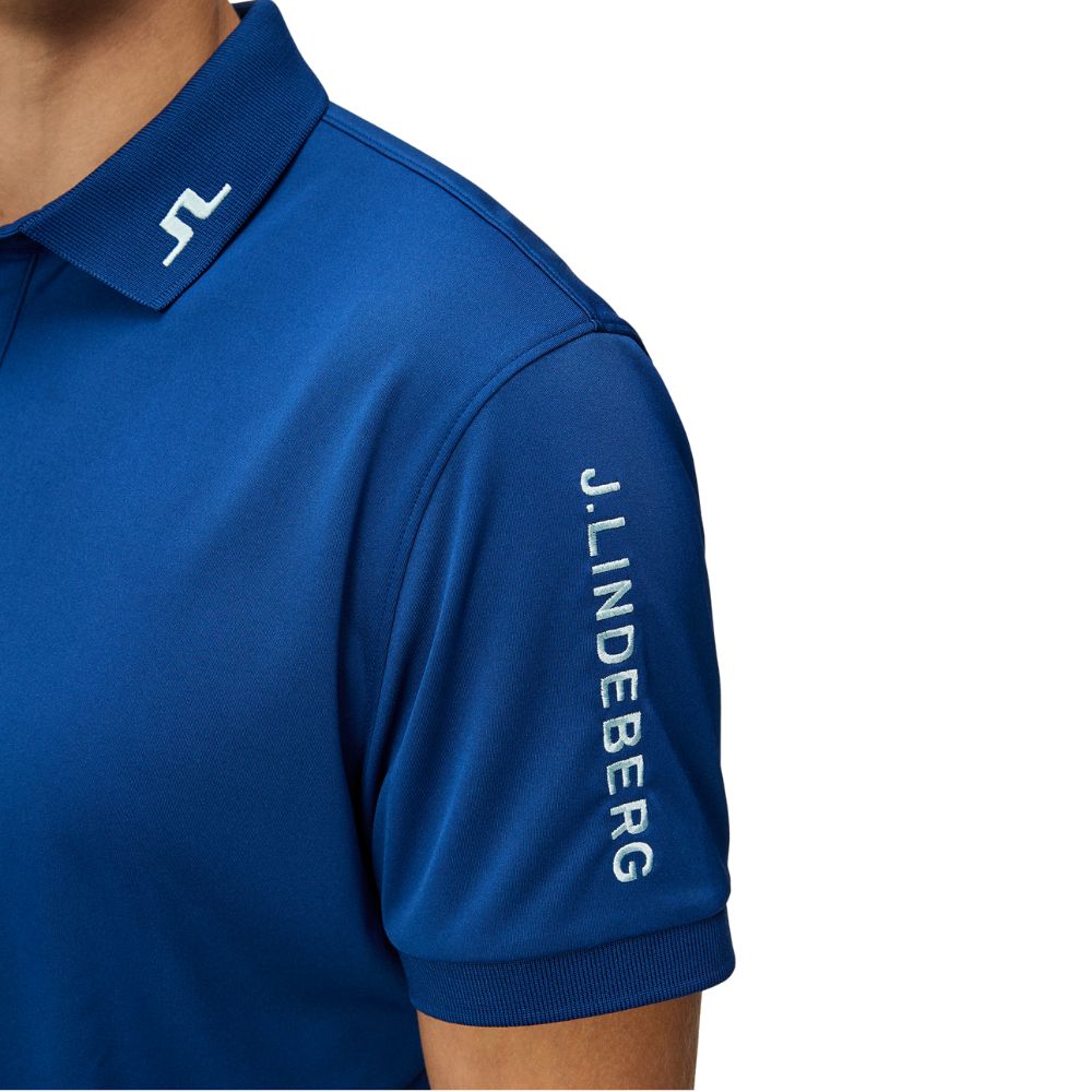 J.Lindeberg Tour Tech Regular Fit Golf Polo Shirt GMJT09157 Blue   