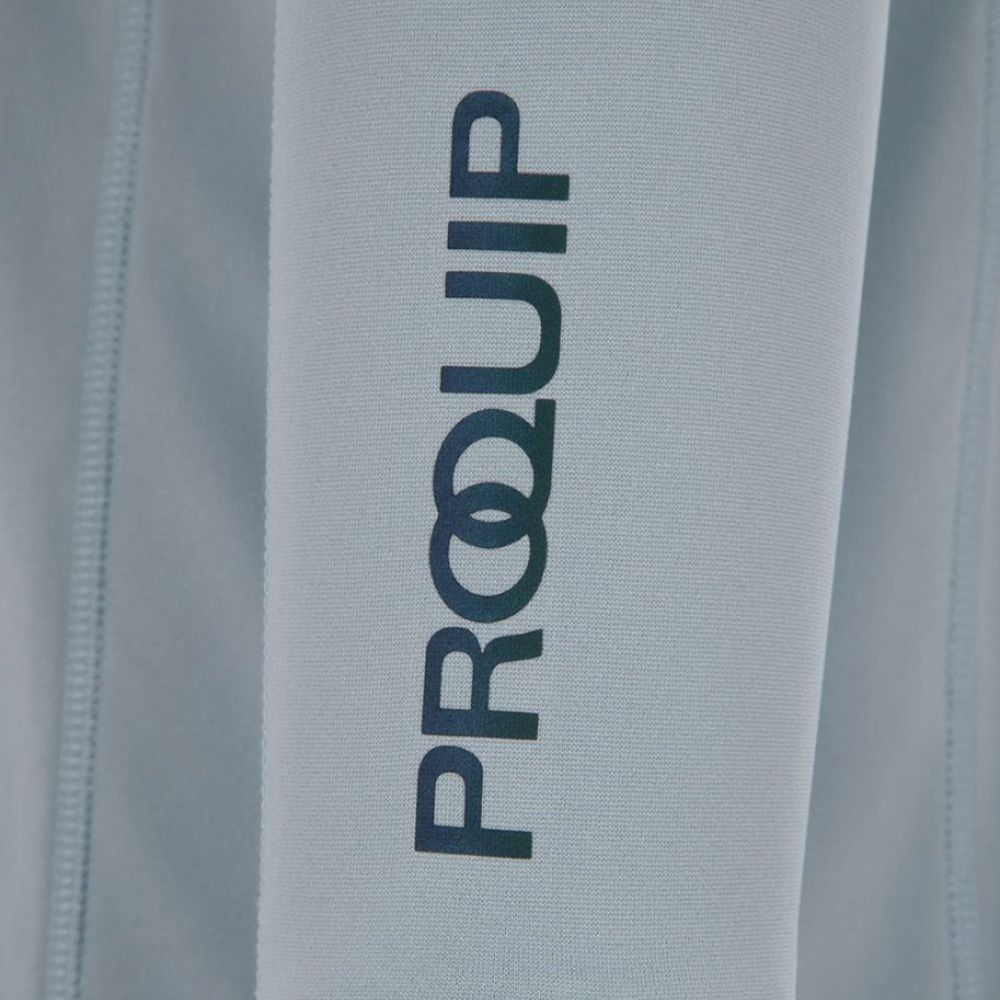 ProQuip Pro-Tech Comfort Stretch 1/4 Zip Midlayer Pullover Top - Blue Fog   