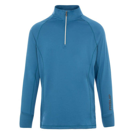 ProQuip Pro-Tech Comfort Stretch 1/4 Zip Midlayer Pullover Top - Vallarta Blue Vallarta Blue M