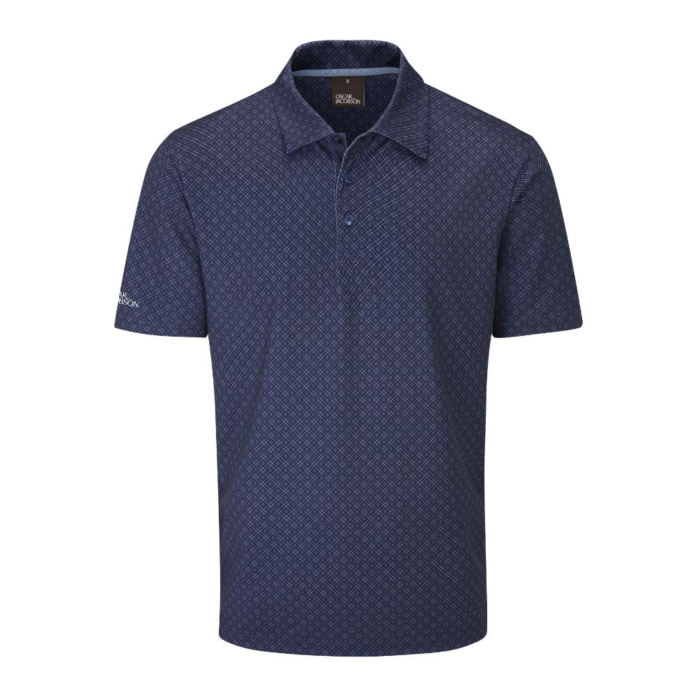 Oscar Jacobson Guildford Mens Golf Polo Shirt 2025 - Navy Navy M