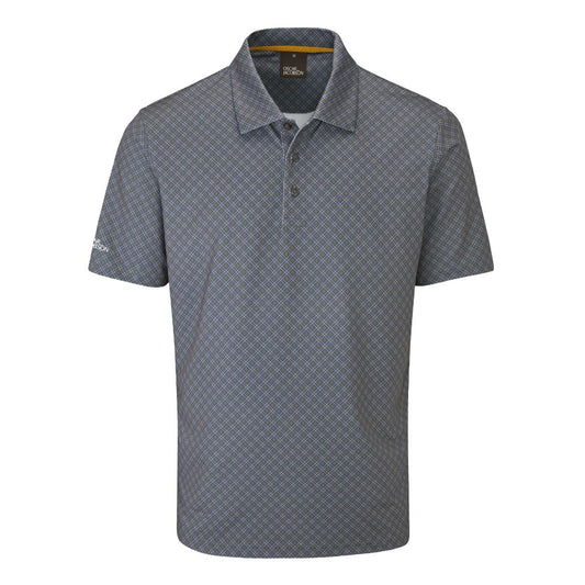 Oscar Jacobson Guildford Mens Golf Polo Shirt 2025 - Pewter Pewter M