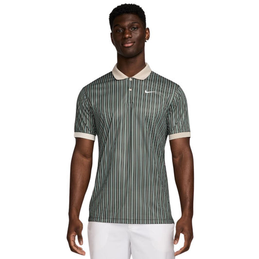Nike Dri-FIT Victory + Novelty Golf Polo Shirt 2025 - HM5643-364 Clay Green / Light Orewood Brown / White 364 M