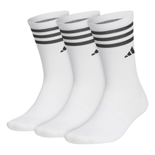adidas Golf 3 Pack Crew Socks HS6061 white 8.5-11