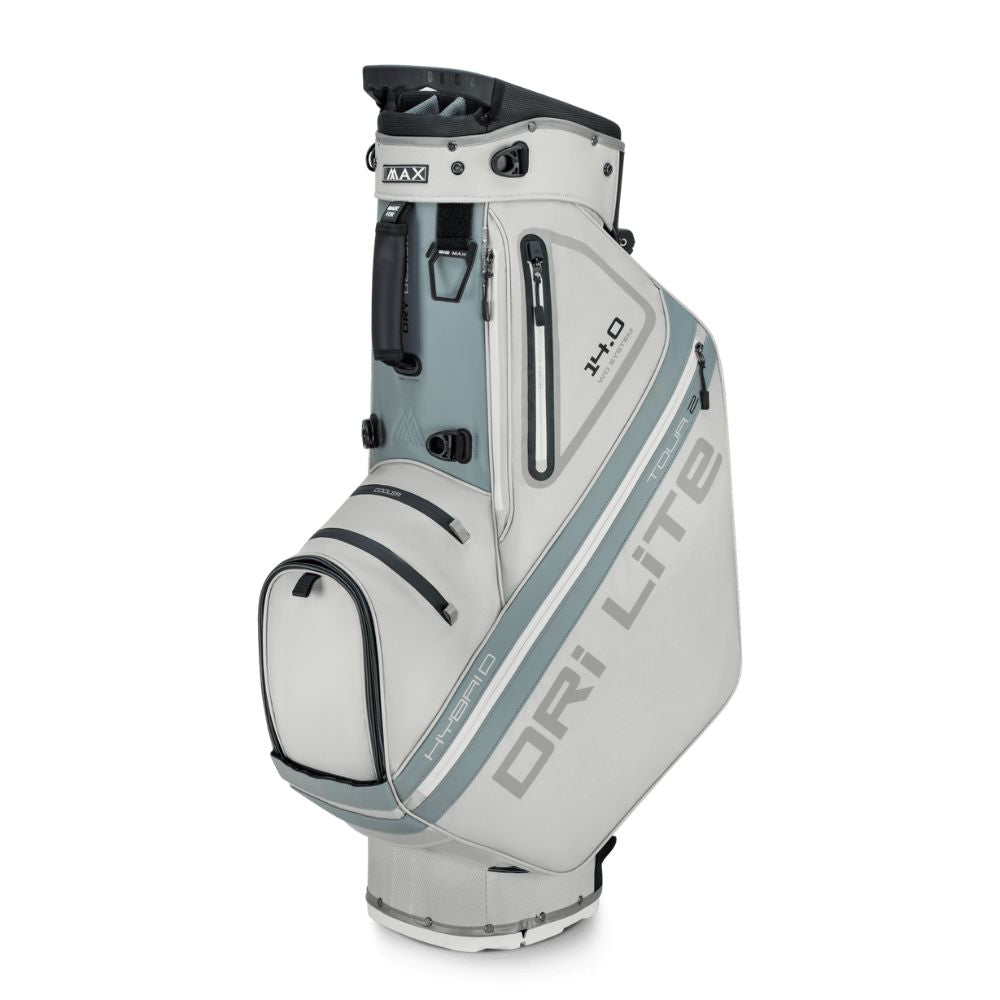 Big Max Dri Lite Hybrid Tour 2 Golf Stand Bag 2025 - Silver / Grey