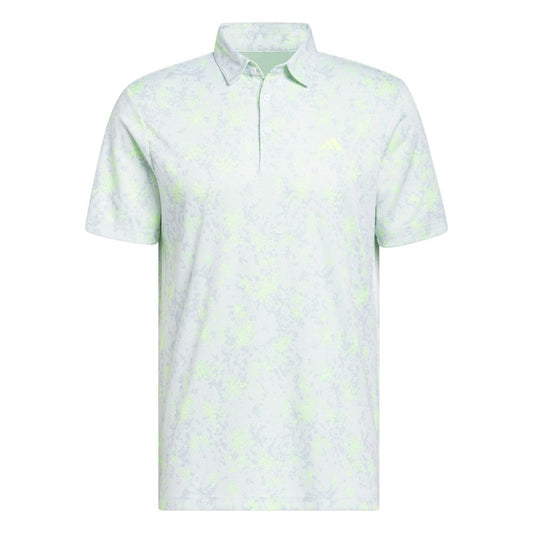 adidas Golf Burst Jacquard Polo Shirt HZ0427 Lucid Lemon M 