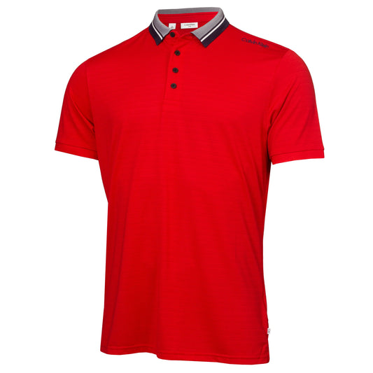Calvin Klein Golf Parramore Polo Shirt CKMS24885 Red Red M 