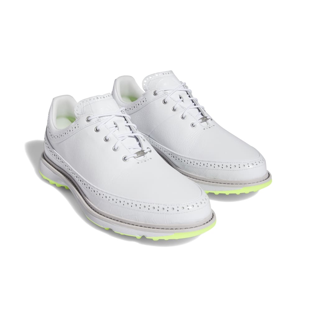 adidas Golf Modern Classic 80 Spikeless Leather Golf Shoes ID4748 Cloud White / Matte Silver / Lucid Lemon ID4748 8 