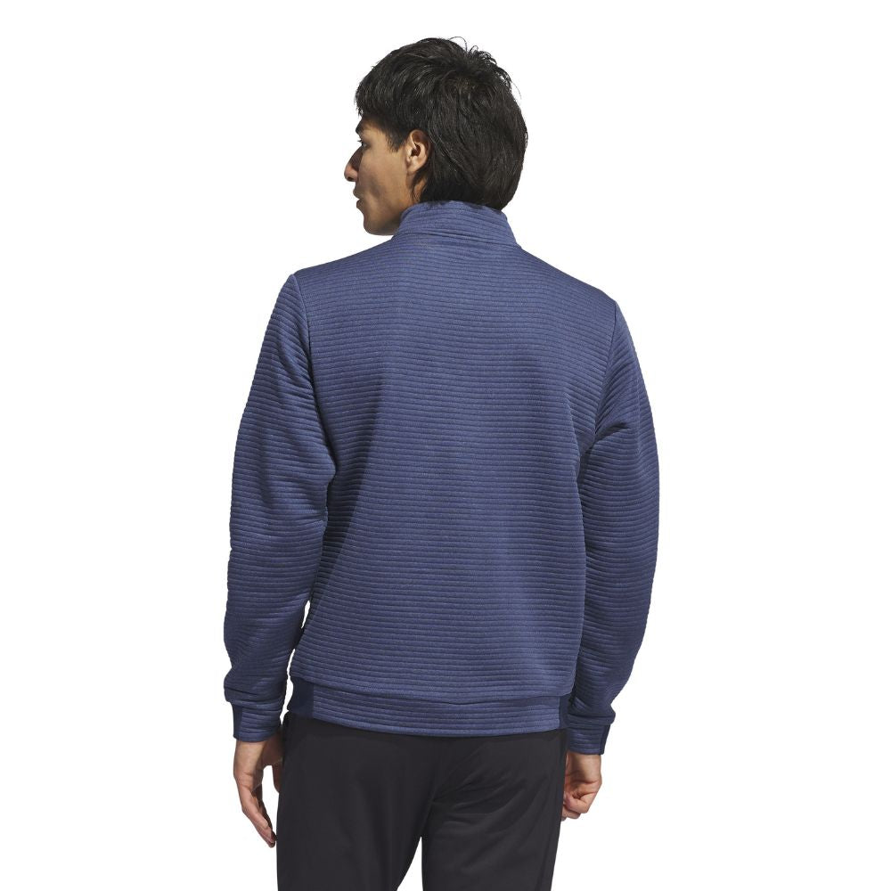 adidas Ultimate365 DWR Textured 1/4 Zip Mens Pullover Golf Top - IL0562