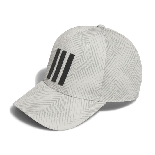 adidas Golf Tour 3 Stripe Print Cap IM9222 Silver Pebble  
