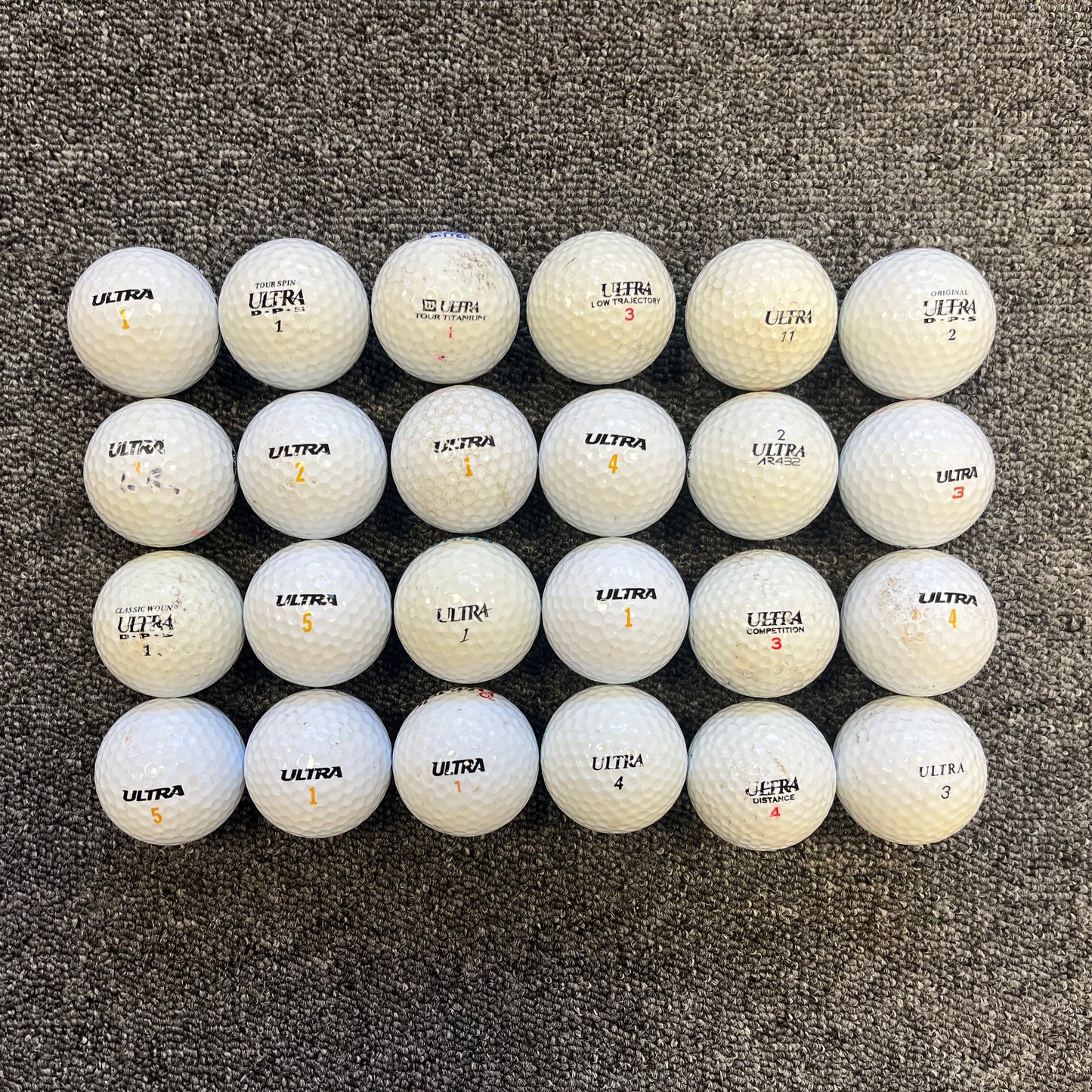 Ultra Grade C Recycled Golf Balls - 24 Pack