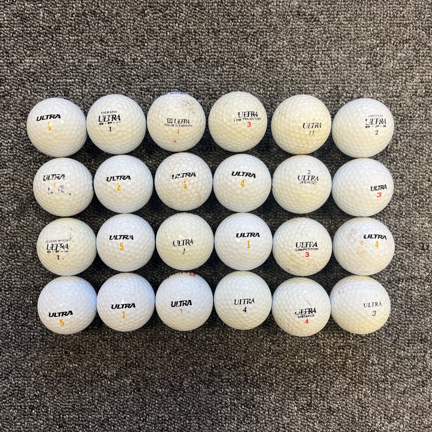 Ultra Grade C Recycled Golf Balls - 24 Pack