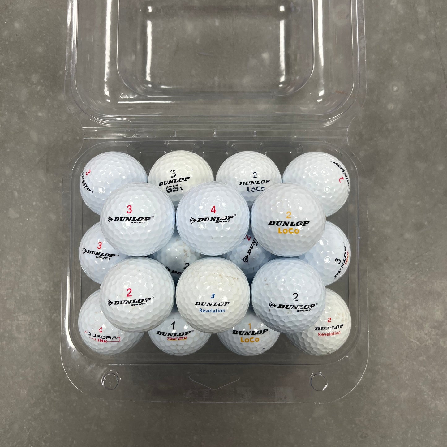 Dunlop / Donnay Grade C Recycled Golf Balls - 24 Pack