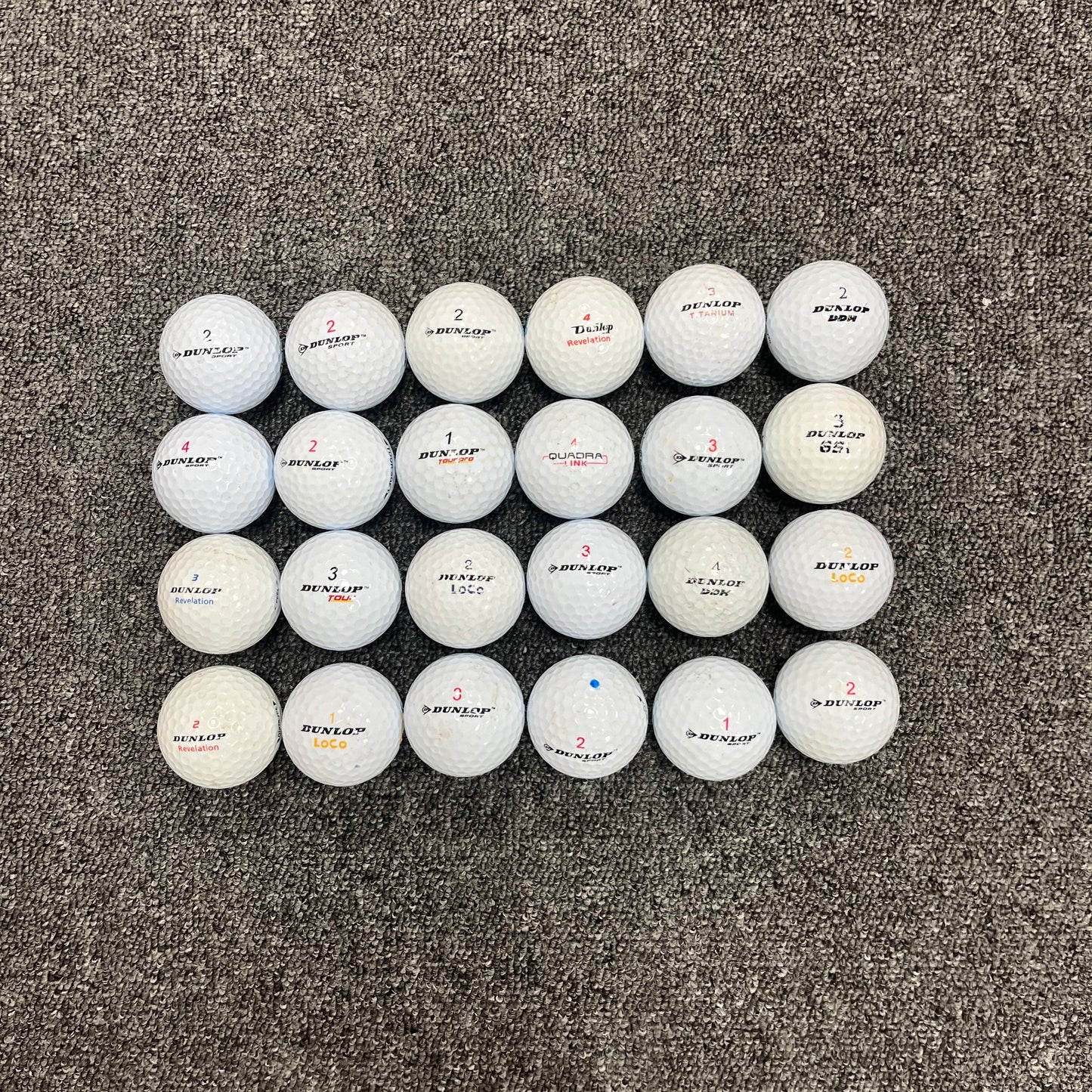 Dunlop / Donnay Grade C Recycled Golf Balls - 24 Pack