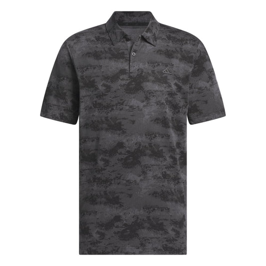 adidas Golf Go-To Printed Mesh Polo Shirt IN6413 Black M 