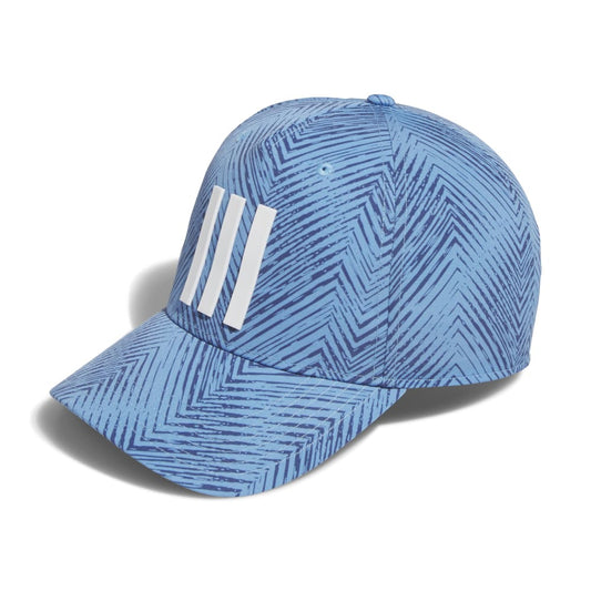 adidas Golf Tour 3 Stripe Print Cap IQ2900 Semi Blue Burst  