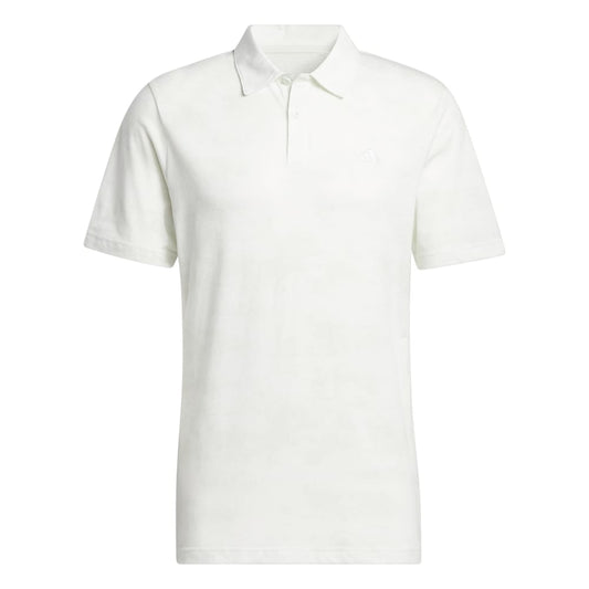 adidas Golf Go-To Printed Mesh Polo Shirt IQ2922 Crystal Jade M 