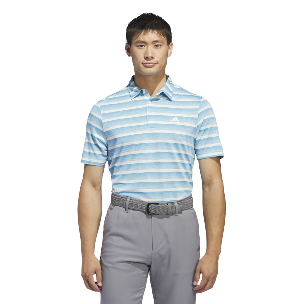 adidas Golf Two Colour Stripe LC Polo Shirt IU4334   