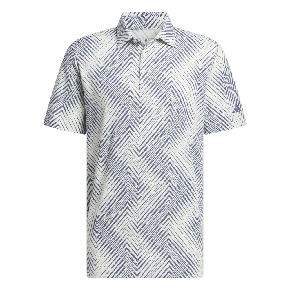 adidas Golf Ultimate365 All Over Print Polo Shirt IU4386 Crystal Jade / Pre Loved Ink M 