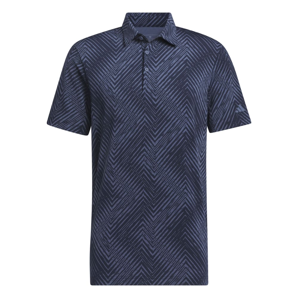 adidas Golf Ultimate365 All Over Print Polo Shirt IU4388 Collegiate Navy / Pre Loved Ink M 