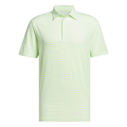 adidas Golf Mesh Print Polo Shirt IU4391 Green Spark / Crystal Jade M 