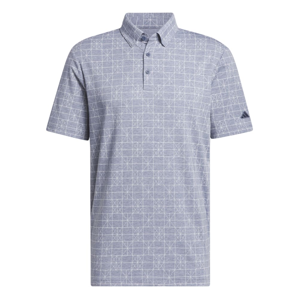 adidas Go-To Printed Golf Polo Shirt - IU4425 Pre Loved Ink M