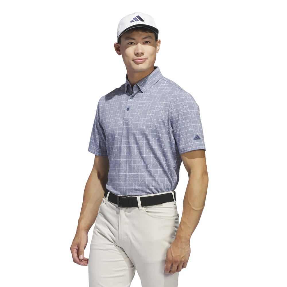 adidas Golf Go-To Printed Polo Shirt IU4425   