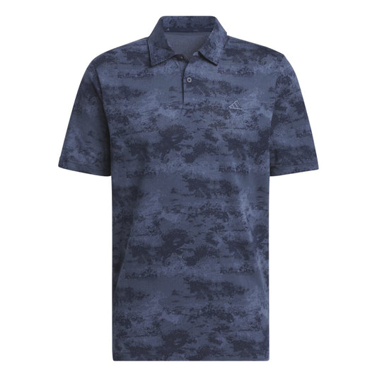 adidas Golf Go-To Printed Mesh Polo Shirt IU4428 Collegiate Navy M 