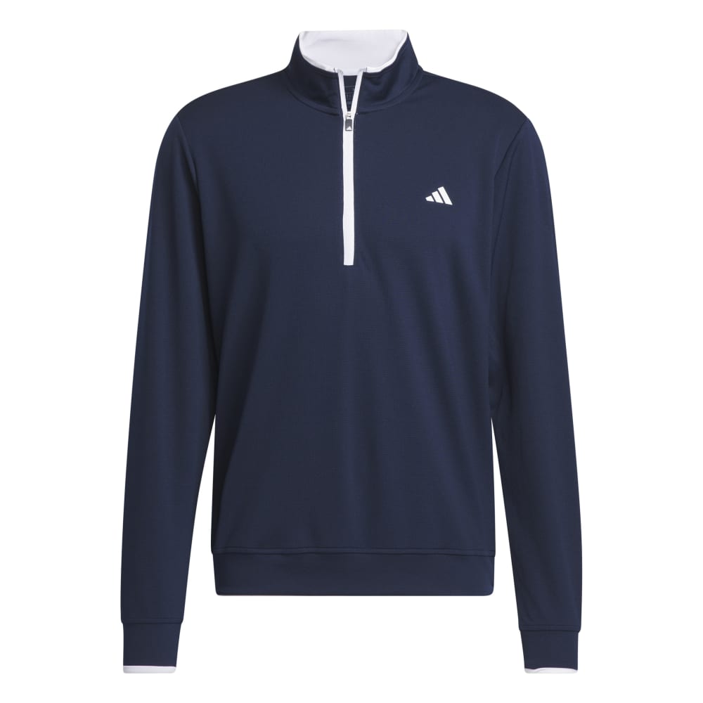 adidas Core Lightweight 1/4 Zip Mens Golf Pullover Top 2025 - IU4511 Collegiate Navy M