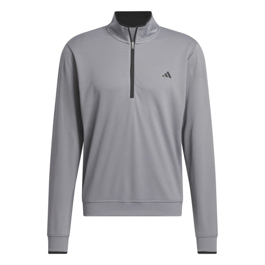 adidas Core Lightweight 1/4 Zip Golf Pullover Top - IU4513 Grey Three M
