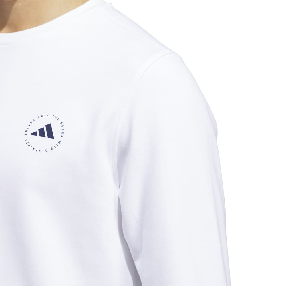 adidas Crew Neck Mens Golf Pullover Top - IU4517