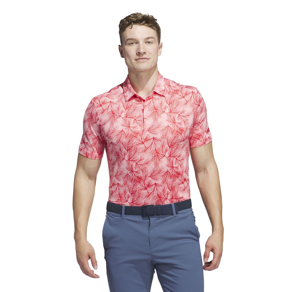 adidas Ultimate365 Mesh Print Golf Polo Shirt - IW1408