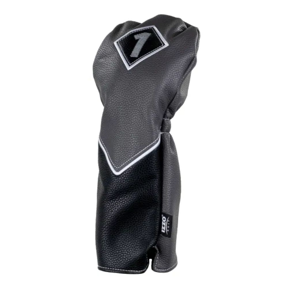 IZZO Golf Premium Driver Golf Head Cover - Grey / Black