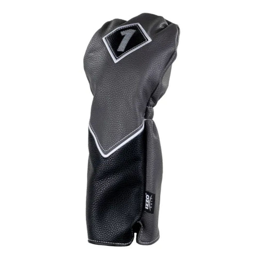 IZZO Golf Premium Driver Golf Head Cover - Grey / Black