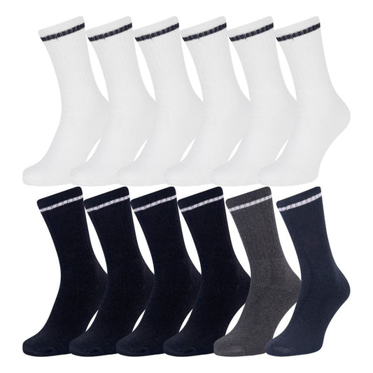 Iron Mountain Men's Crew Sport Socks - 12 Pairs