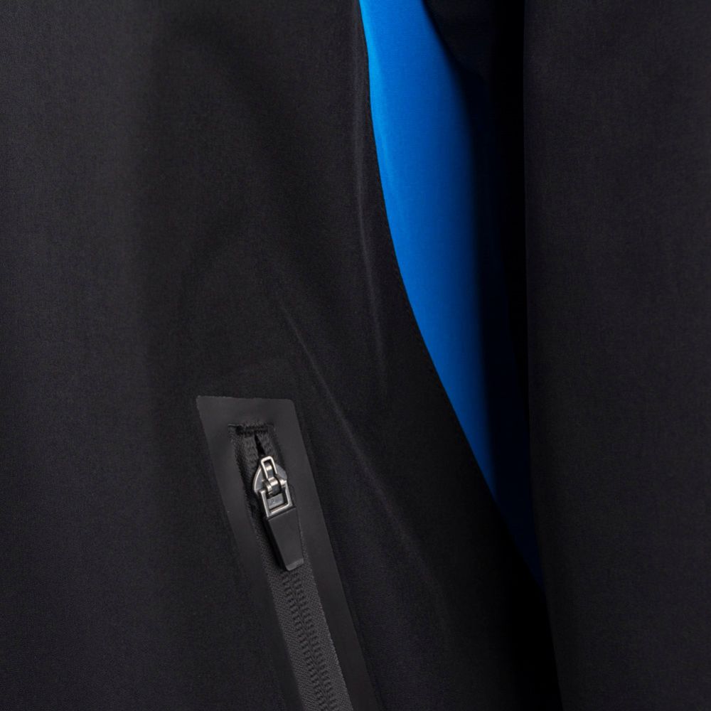 Island Green Waterproof Men's Stretch Golf Jacket - Black / Turquoise