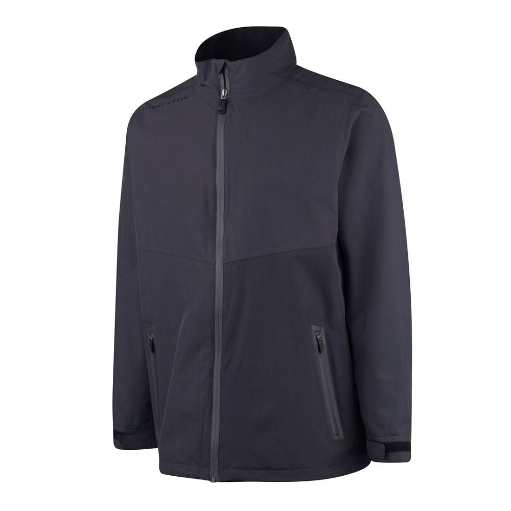 Island Green Waterproof Men's Stretch Golf Jacket - Charcoal S Charcoal