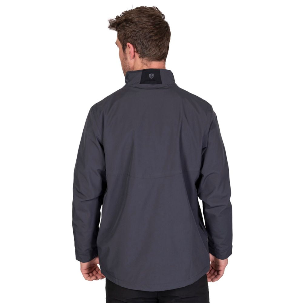 Island Green Waterproof Men's Stretch Golf Jacket - Charcoal
