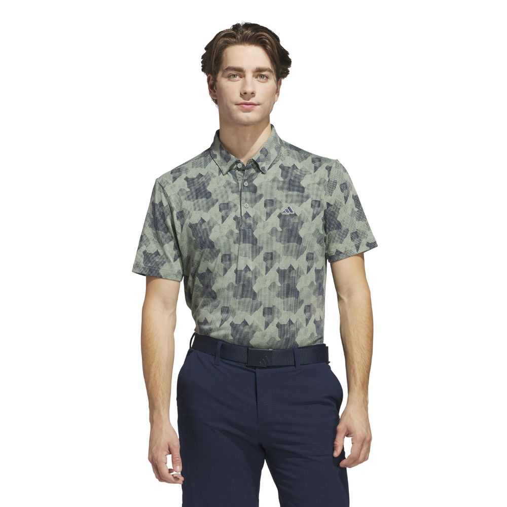 adidas Go-To Print Mens Golf Polo Shirt 2025 - JF9024