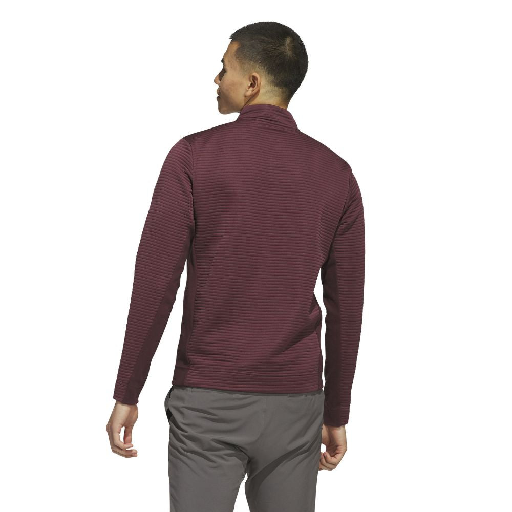 adidas Ultimate365 DWR Textured 1/4 Zip Mens Pullover Golf Top 2025 - JJ1750