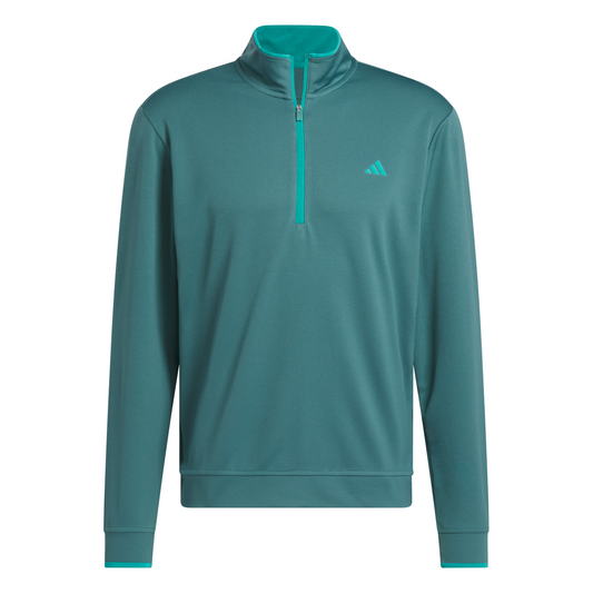 adidas Core Lightweight 1/4 Zip Mens Golf Pullover Top 2025 - JX7230 Preloved Teal M