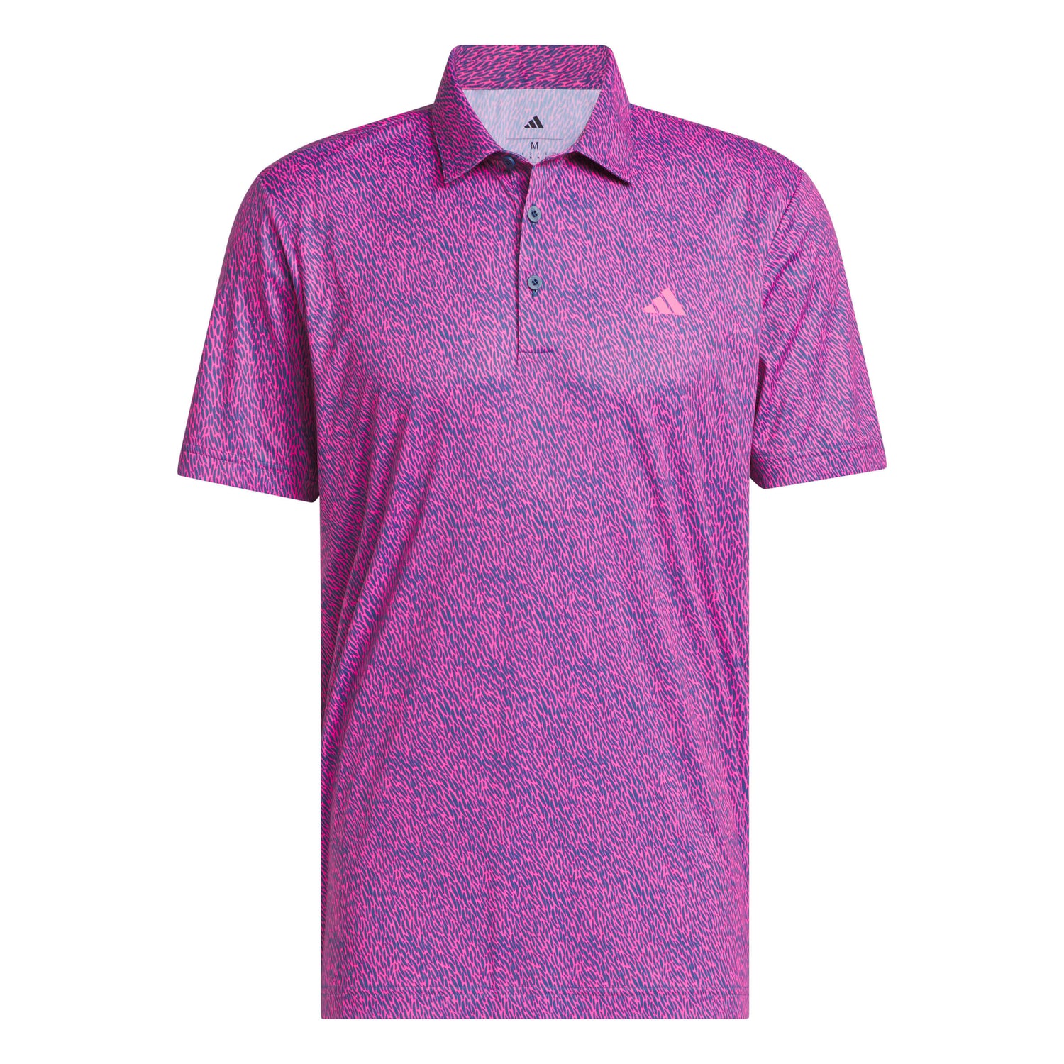 adidas Ultimate365 Feather Print Men's Golf Polo 2026 - KR9526 Lucid Pink / Dusky Petrol M