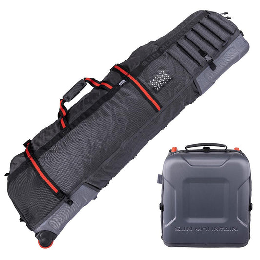 Sun Mountain Kube Golf Travel Cover - Steel/ Black/ Rush Steel/Black/Rush Red