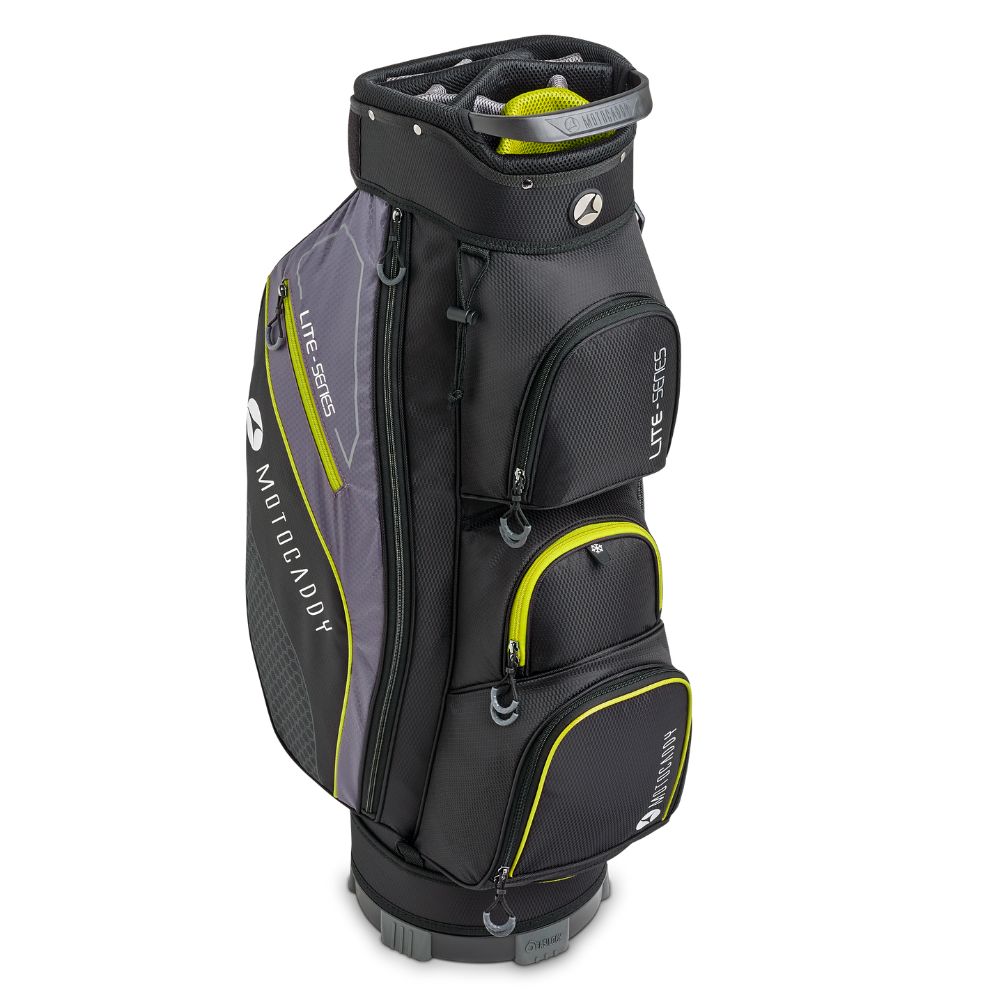 Motocaddy Lite Series Golf Cart Bag - Black / Lime
