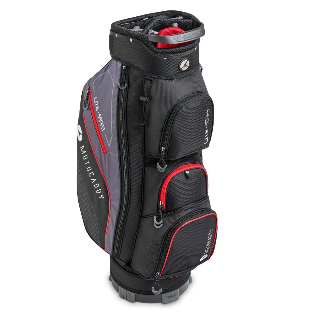 Motocaddy Lite Series Golf Cart Bag - Black / Red