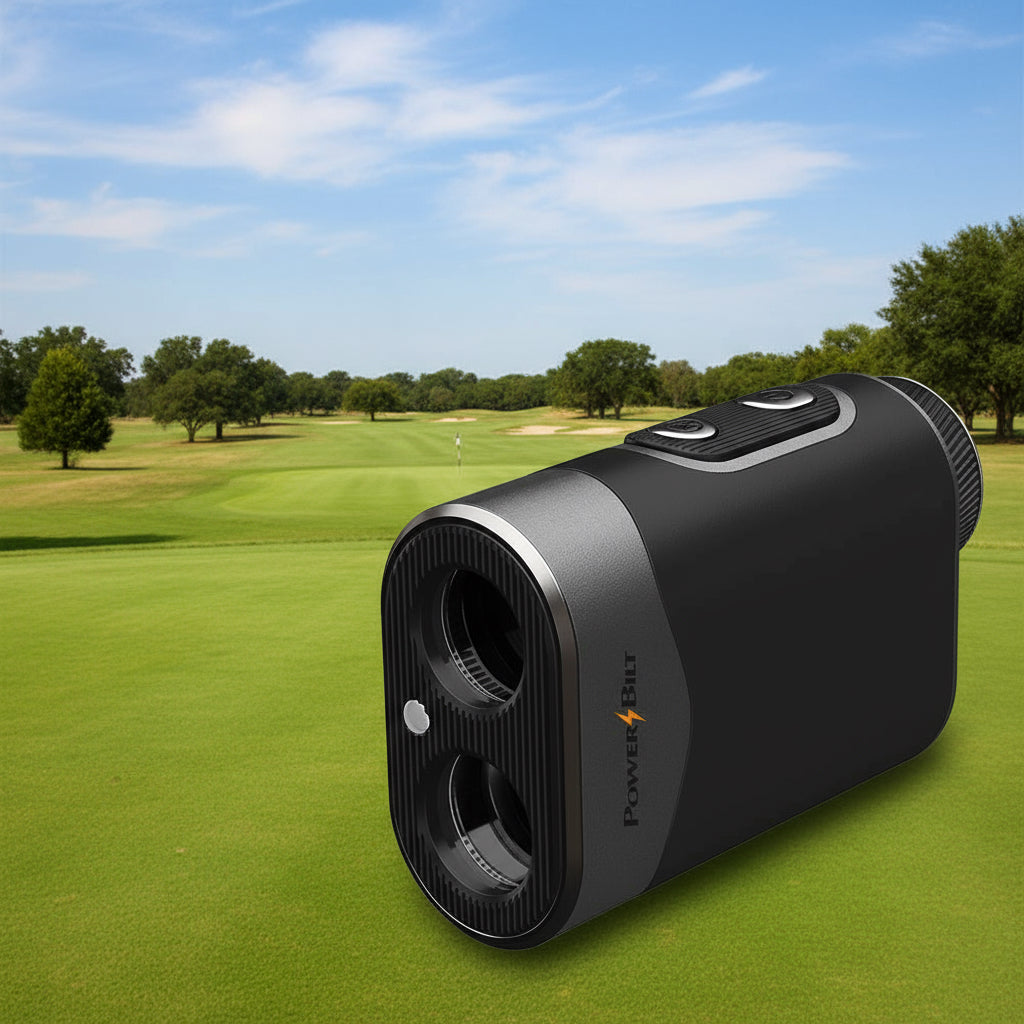 PowerBilt Golf Falcon LCD Slope Laser Rangefinder + Free Case