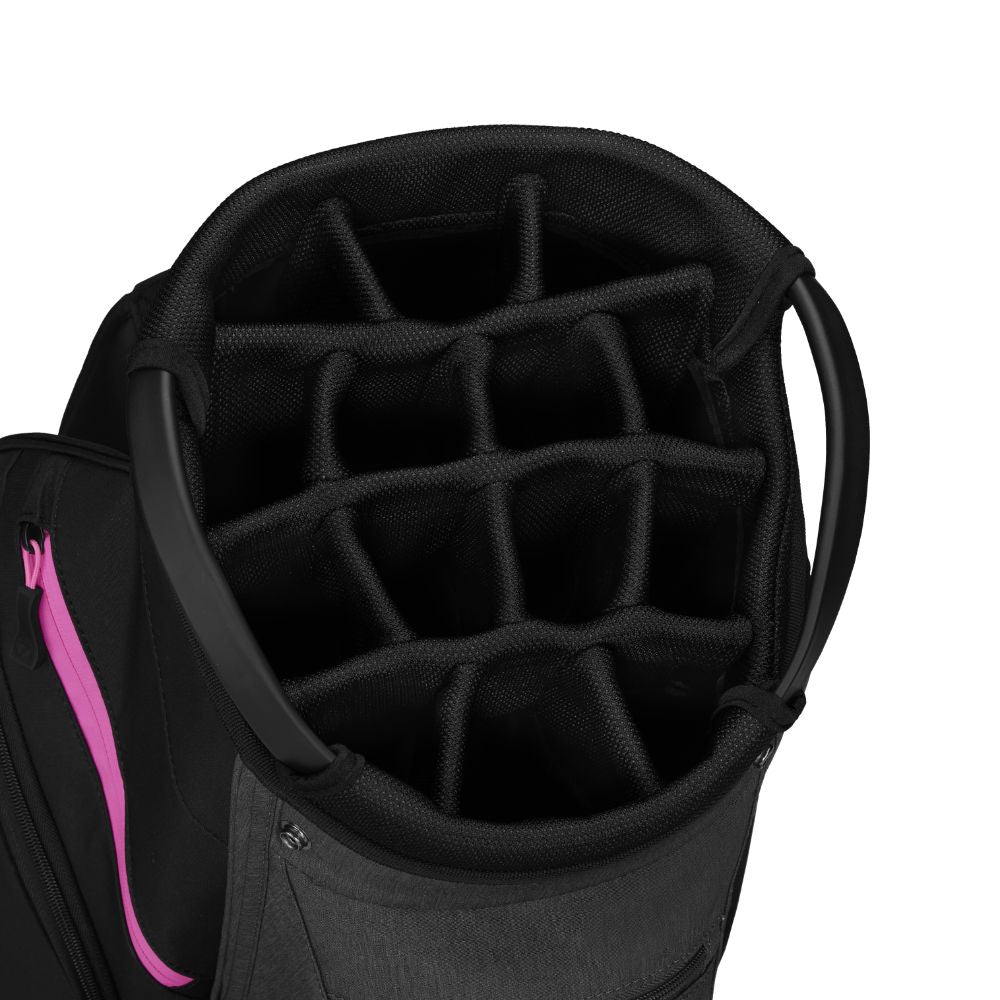 TaylorMade Cart Lite Golf Bag 2026 - Black / Grey / Neon Pink