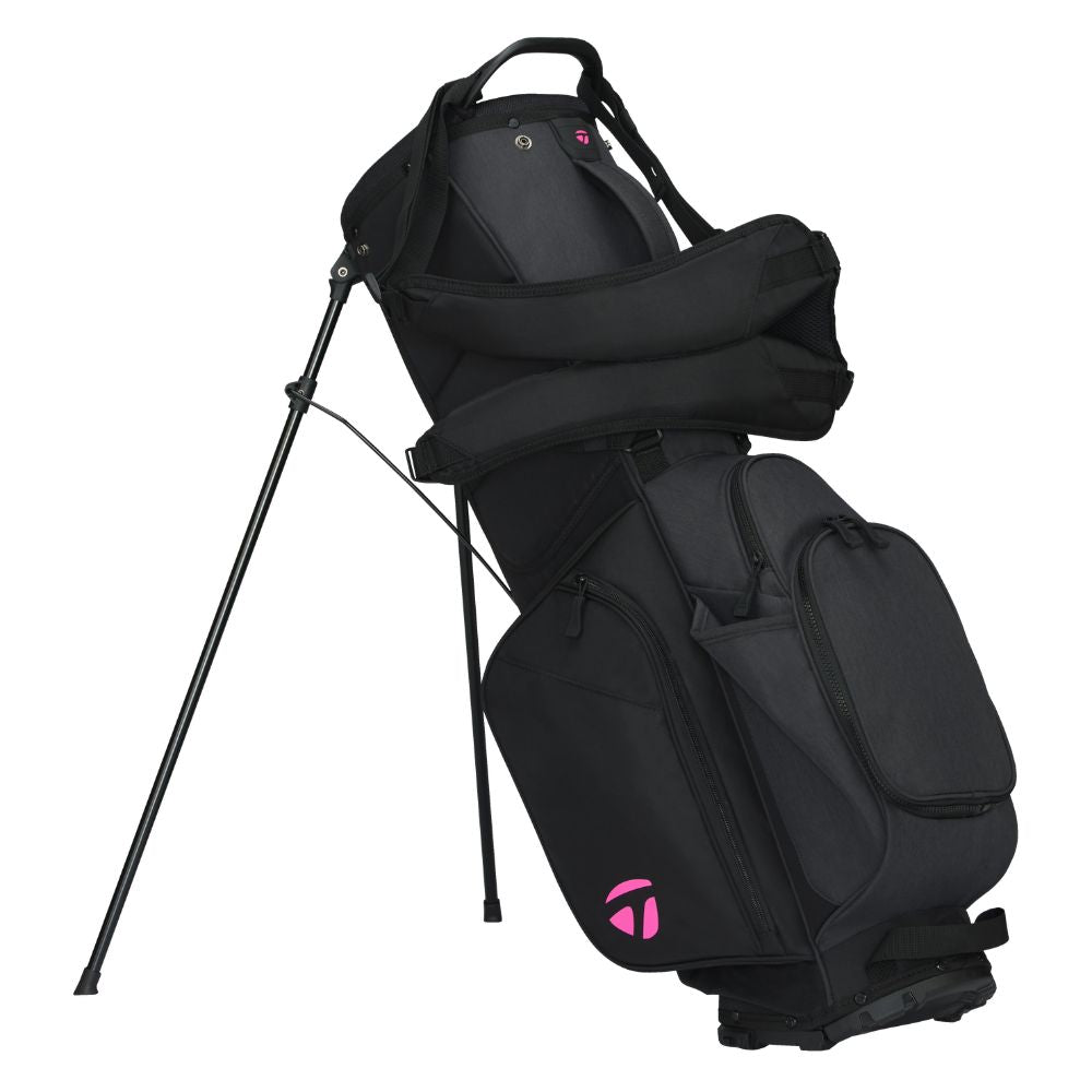 TaylorMade FlexTech Golf Stand Bag 2026 - Black / Neon Pink