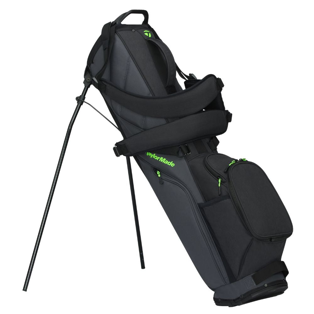 TaylorMade FlexTech Carry Golf Stand Bag 2026 - Grey / Black / Neon Green